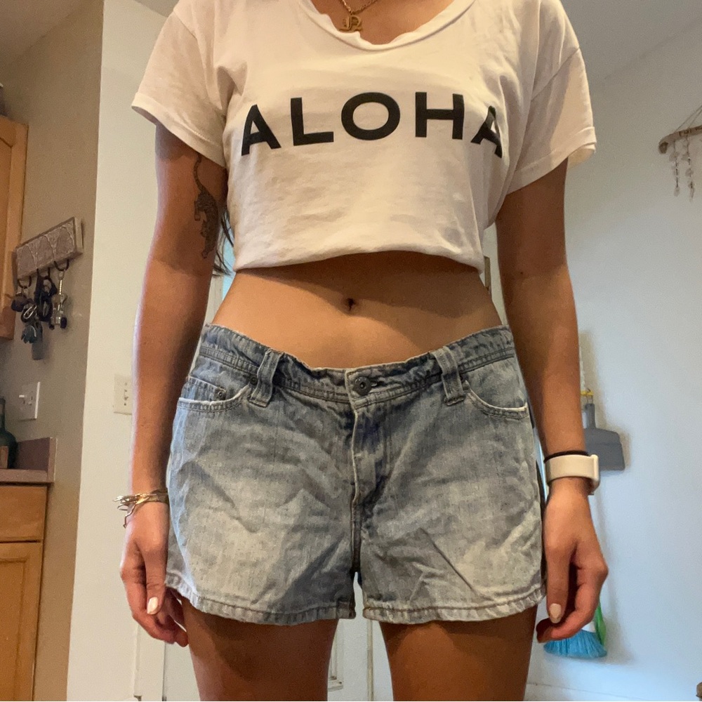 Vintage bongo low waisted denim shorts